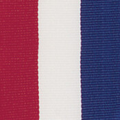 RN-201 Ribbon with Snap Clip, RWB - 1 1/2" x 32"