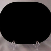 G-SB-8.5x11OvalEP - 8.5" x 11" Black Granite Oval