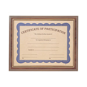 Cherry Finish Plaque with Gold Slide-In Certificate Frame