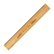 GFT053  12" Bamboo Ruler 