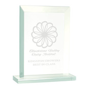 JGS61 - 7" Rectangle Jade Glass Award