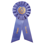 RIB71 - Blue 1st Place Rosette Ribbon