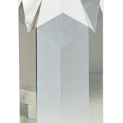 CRY259   10" Clear Crystal Star Column