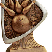 TRD103 5-1/2" Triad Resin Bowling Trophy