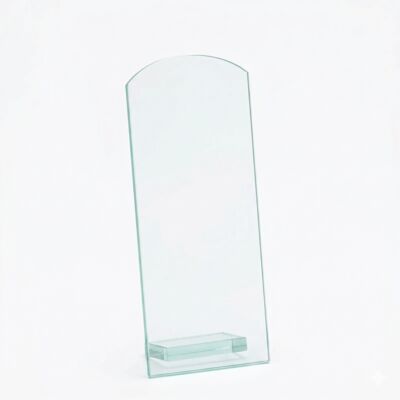 71707-J - CURVED RECTANGLE GLASS - 7" Thumbnail