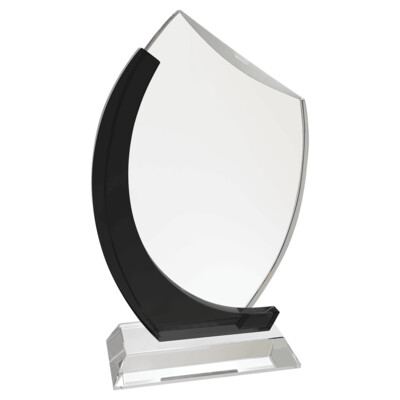 CRY23003 Slant Oval on Clear Base Thumbnail