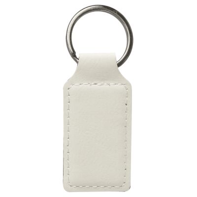 2 3/4" x 1 1/4" Leatherette Rectangle Keychain Thumbnail