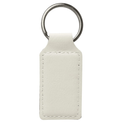 2 3/4" x 1 1/4" Leatherette Rectangle Keychain Thumbnail