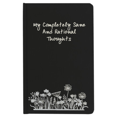 LZB300 5 1/4" x 8 1/4" Black Journal-Lasers to Silver Thumbnail