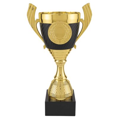 CPC301 - 10 3/4" Plastic Cup Trophy with Black Marble Base Thumbnail